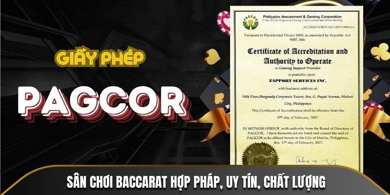 Sân chơi Baccarat hợp pháp, uy tín, chất lượng