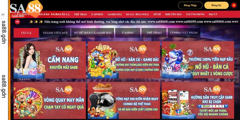 Chương trình khuyến mãi hấp dẫn của nhà cái sa88