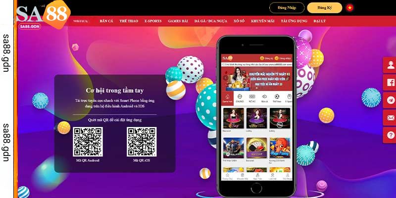 Hướng dẫn tải app sa88